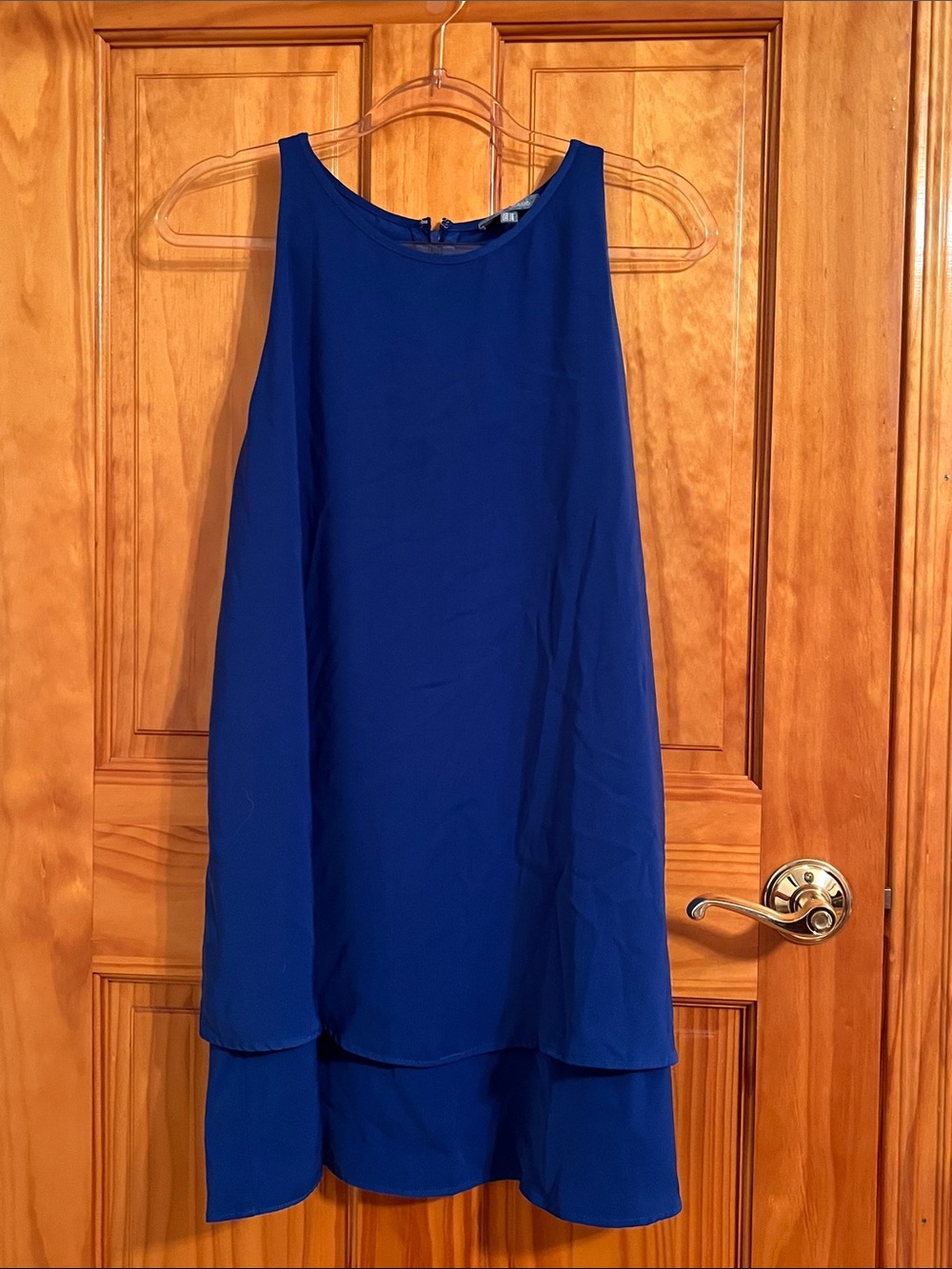 Royal Blue Sleeveless Shift Dress
